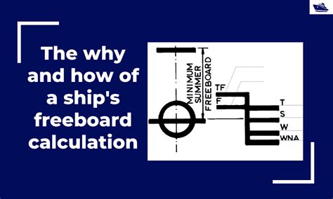 The why and how of freeboard calculation of a ship.